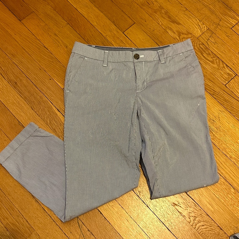 pinstriped pants